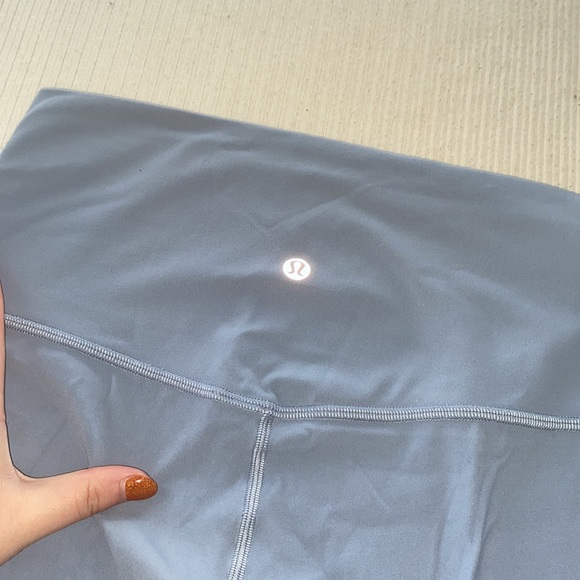 Lululemon light blue aligns, only worn twice! Full length! No sign of wear! - Picture 3 of 4